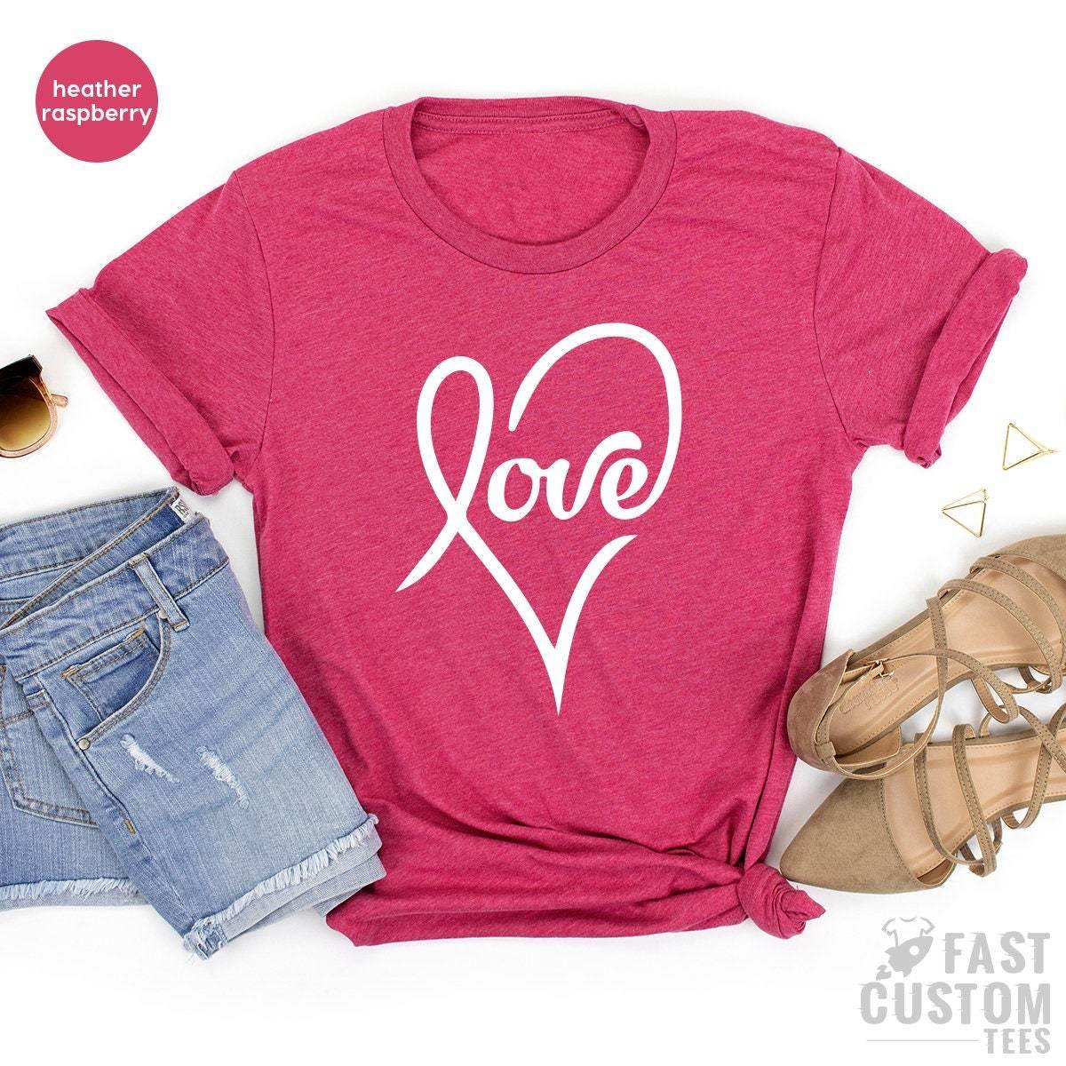 Love With Heart Shirt, Love Shirt, Couple Shirt, Hand Drawn Heart Shirt, Valentines Day Shirt, Valentine Shirt, Couples T Shirt, Lover Shirt - Fastdeliverytees.com