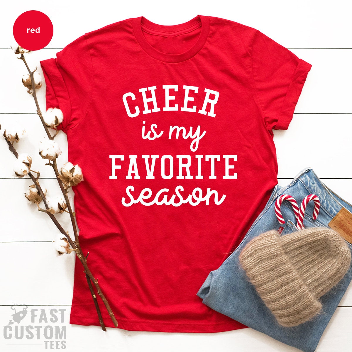 Cheer Is My Favorite Season Shirt, Cheerleader TShirt, Cheer Gifts, Football Lover Tee, Game Days Shirt, Sport Team Shirt - Fastdeliverytees.com