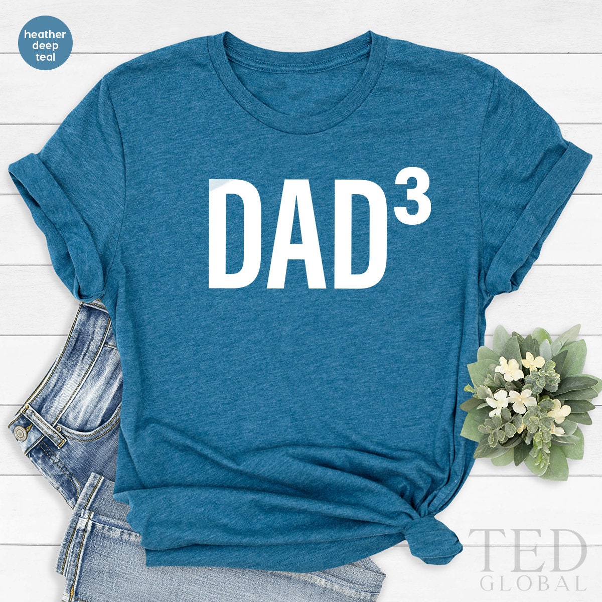 Funny Dad Shirt, Dad Of Three Boys Tee, Dad Cubed Shirt, Dad3 TShirt, Father's Day Shirt, Dad Of 3 Daughter Shirt, Best Father Gift - Fastdeliverytees.com