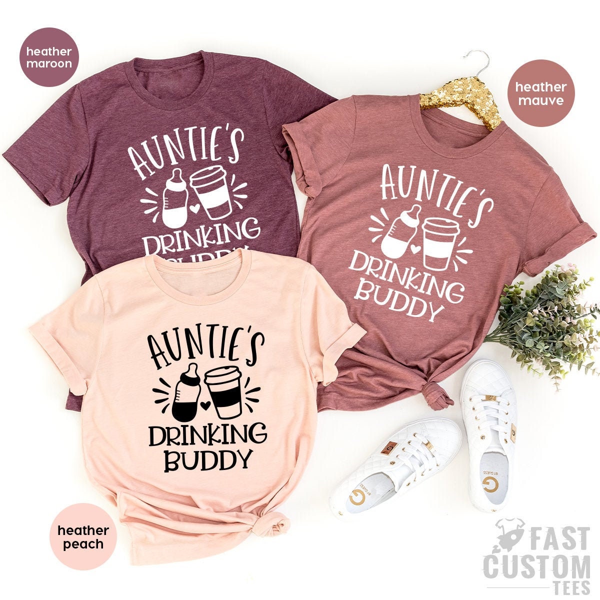 New Aunt Shirt, New Auntie Gift, Aunt TShirt, Auntie T Shirt, Gift For Aunt, Auntie's Drinking Buddy Tee, Aunt Birthday Shirt, Aunt Tee - Fastdeliverytees.com