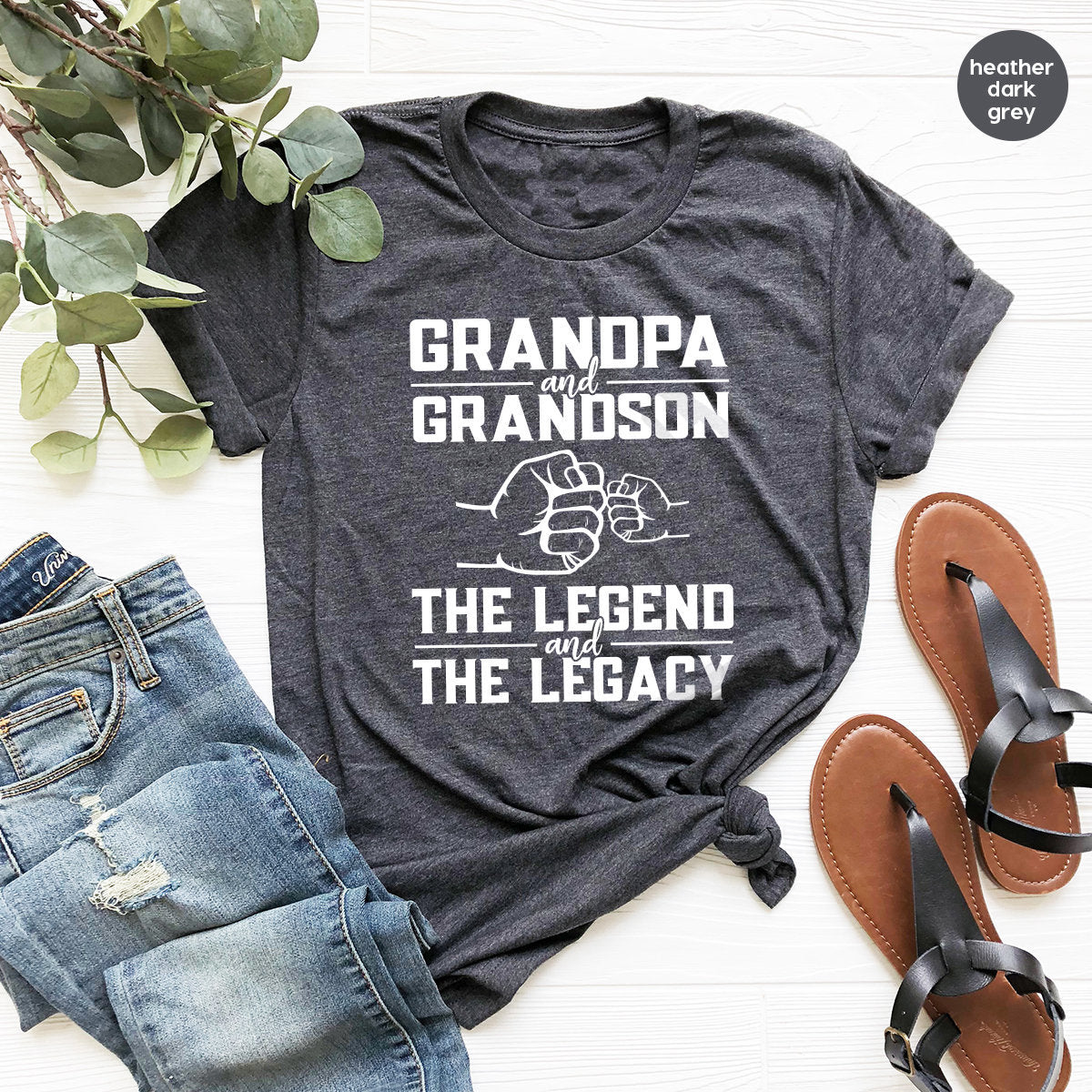 Grandpa And Grandson Shirt, Grandpa TShirt, Gift For Grandad, Papa T Shirt, Papa Gifts, Grandfather Shirts, Father's Day Shirt, Papa Tee - Fastdeliverytees.com