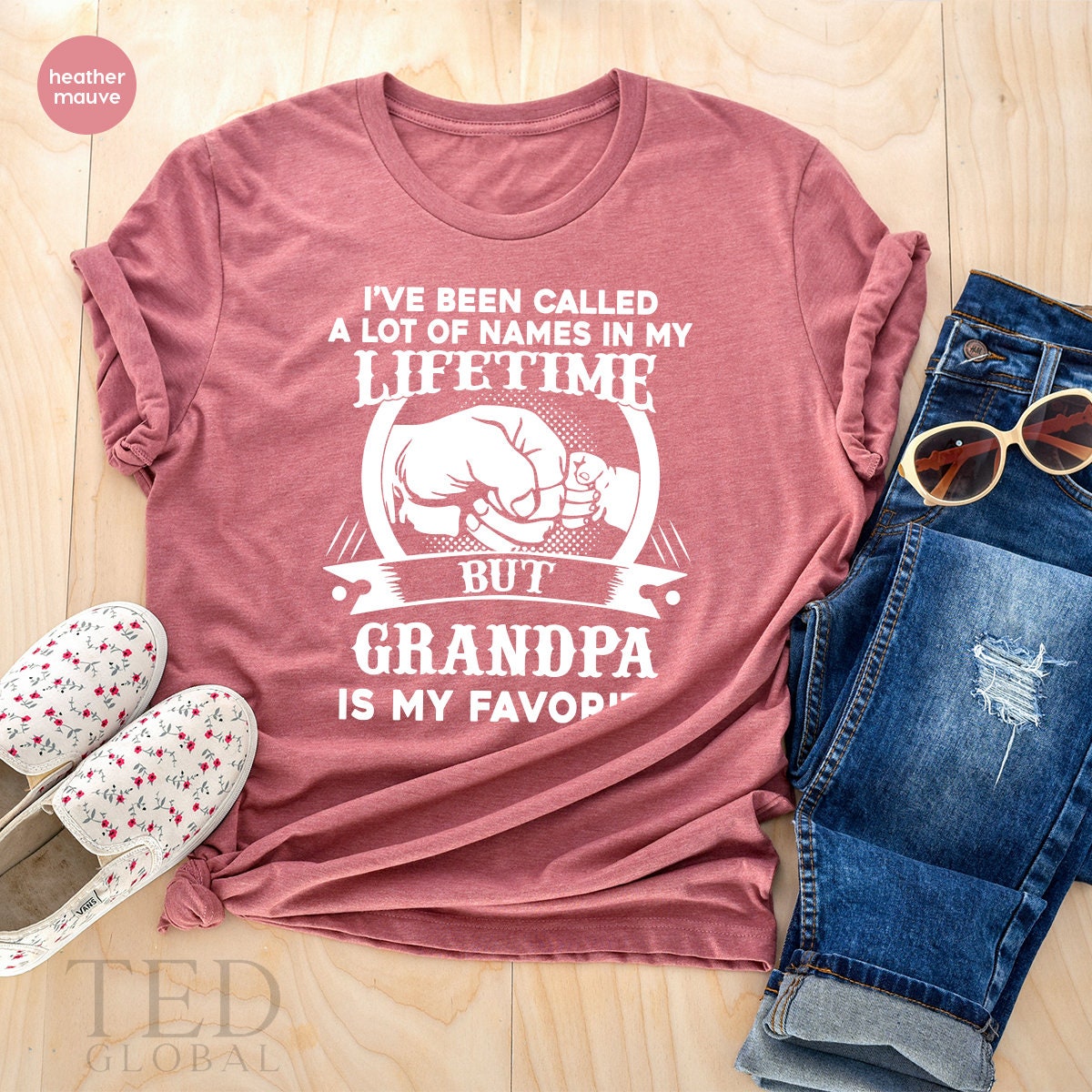 Best Papaw T-Shirt,Awesome Grumpy Gift,I've Been Called A Lot Of Names In My Life Time Grandpa Is My Favorite TShirt,Grampa Birthday Tee - Fastdeliverytees.com