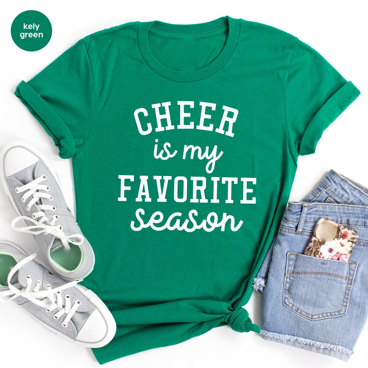 Cheer Is My Favorite Season Shirt, Cheerleader TShirt, Cheer Gifts, Football Lover Tee, Game Days Shirt, Sport Team Shirt - Fastdeliverytees.com
