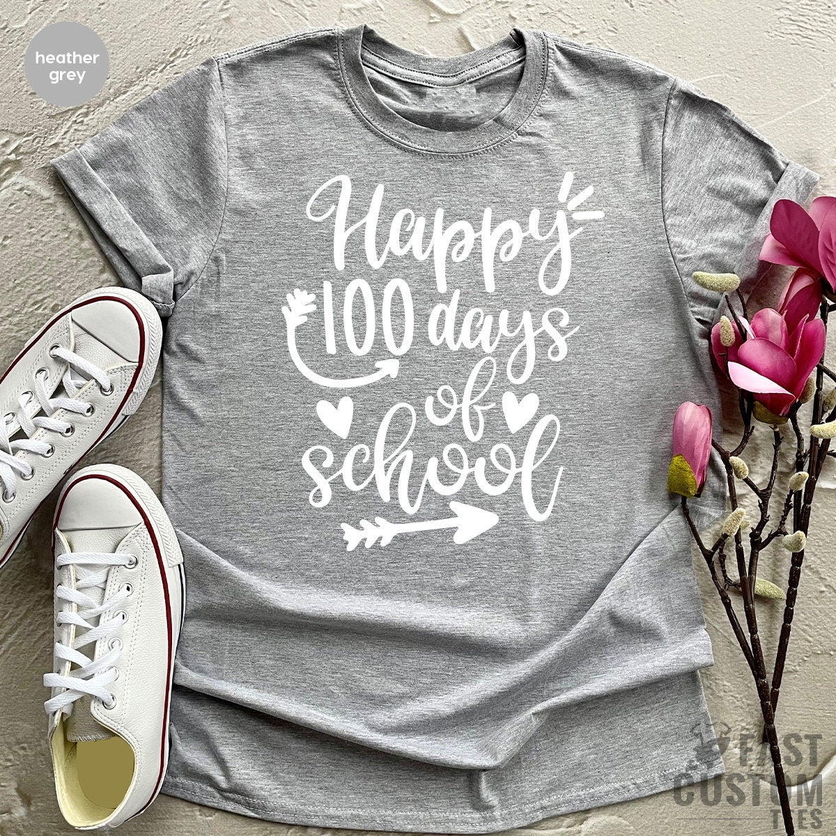 Teacher T Shirt, Happy 100 Days Of School Shirt, Back To School TShirt, Kindergarten Shirts, Schooling Shirt, Gift For Student, Teacher Gift - Fastdeliverytees.com