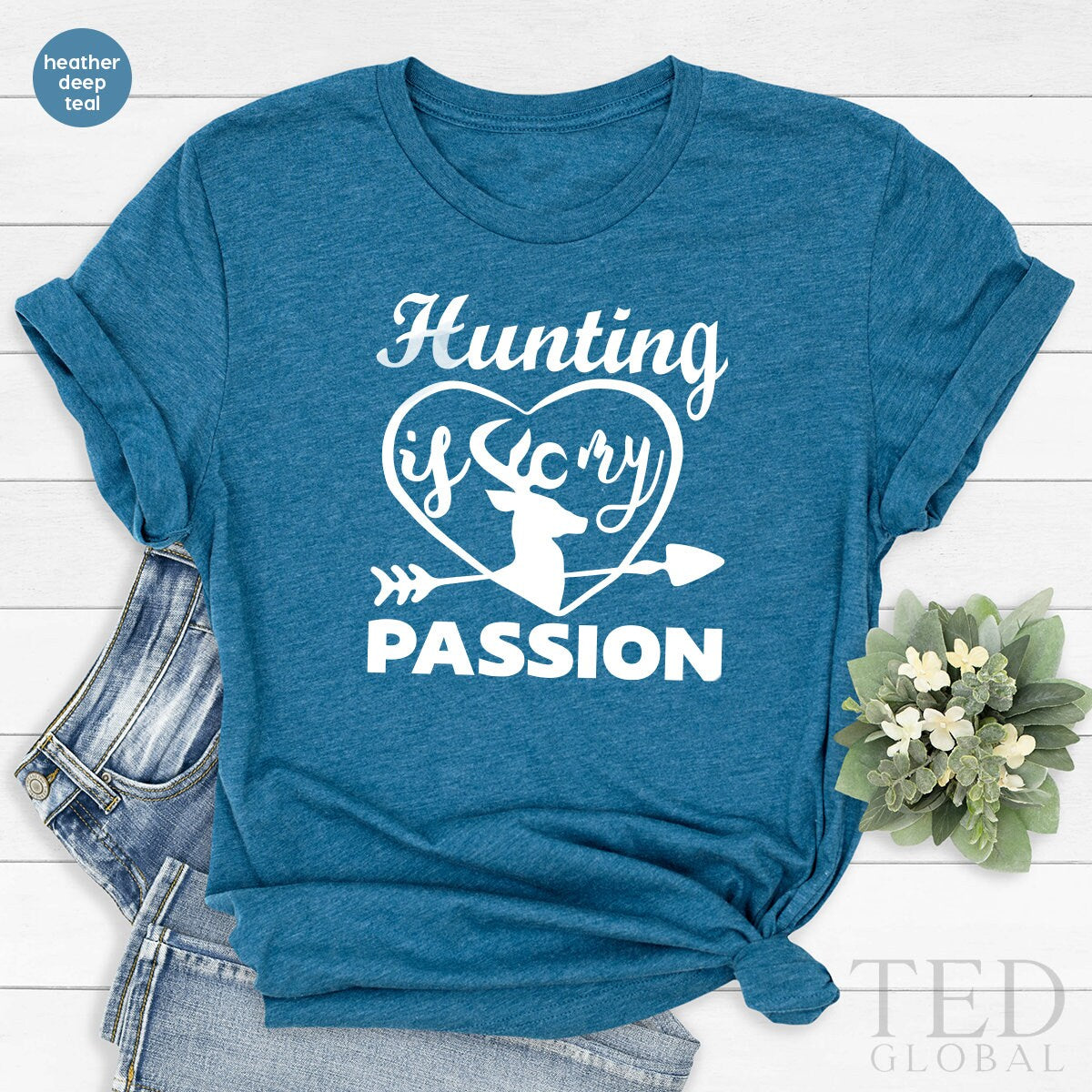 Deer Hunters T-Shirt, Buckin Dad T Shirt,  Hunting Is My Passion T Shirt, Fathers Day Gifts,  Wildlife Lover Shirt, Hunting Shirt - Fastdeliverytees.com
