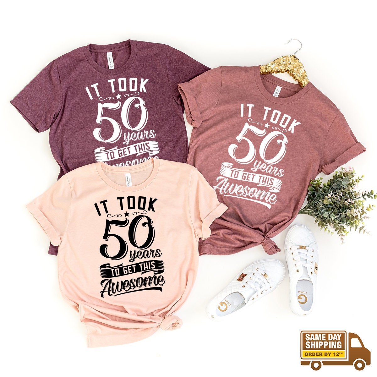 Funny Birthday Tshirt, Gift For 50 Old, 50th Birthday Shirt, Birthday Party Shirt, Awesome Birthday Shirt, 50 Years Shirt, Parents Gift - Fastdeliverytees.com