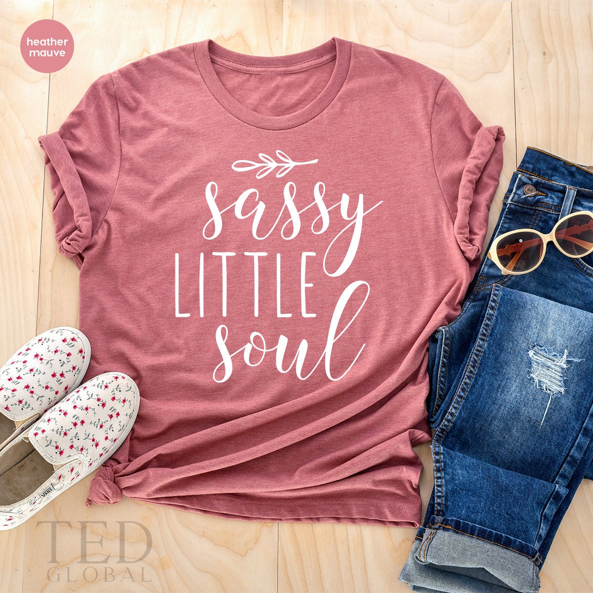 Funny Baby Shower T Shirt, Cool Kids Tshirt, Sassy Little Soul T-Shirt, Cute Newborn Bodysuit, Baby Girl Tops, Girls Graphic Tees - Fastdeliverytees.com