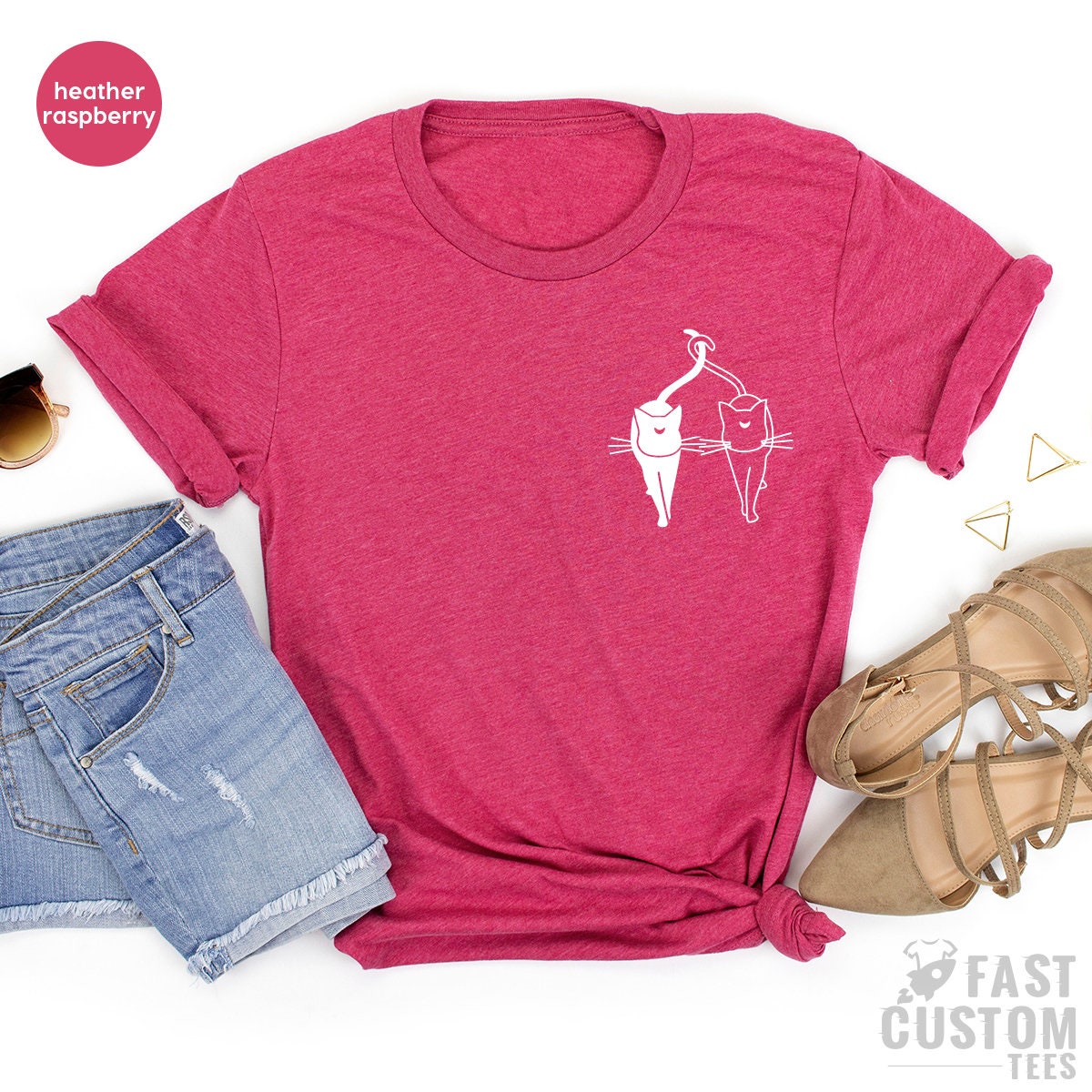 Cat Heart Shirt, Cat Lover T Shirt, Cat Mom TShirt, Fur Mama T Shirt, Cute Cat T-Shirt, Kitten Shirts, Cat Lover Gift, Fur Parent Shirt - Fastdeliverytees.com