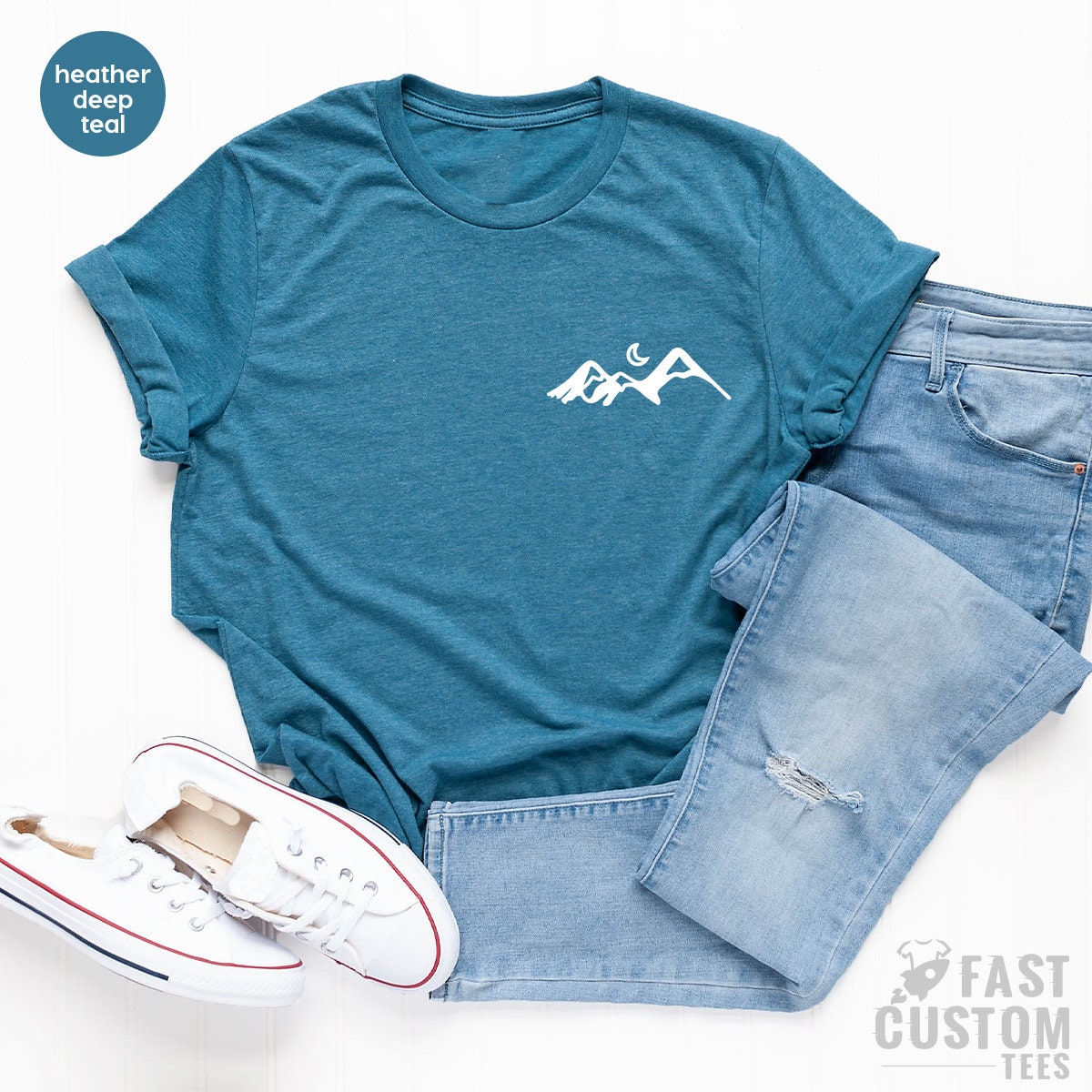 Mountains TShirt, Hiking Shirt, Camping T Shirt, Pocket Mountain T Shirt, Hiking Buddy T-Shirt, Nature Lover Gift, Campers TShirt - Fastdeliverytees.com