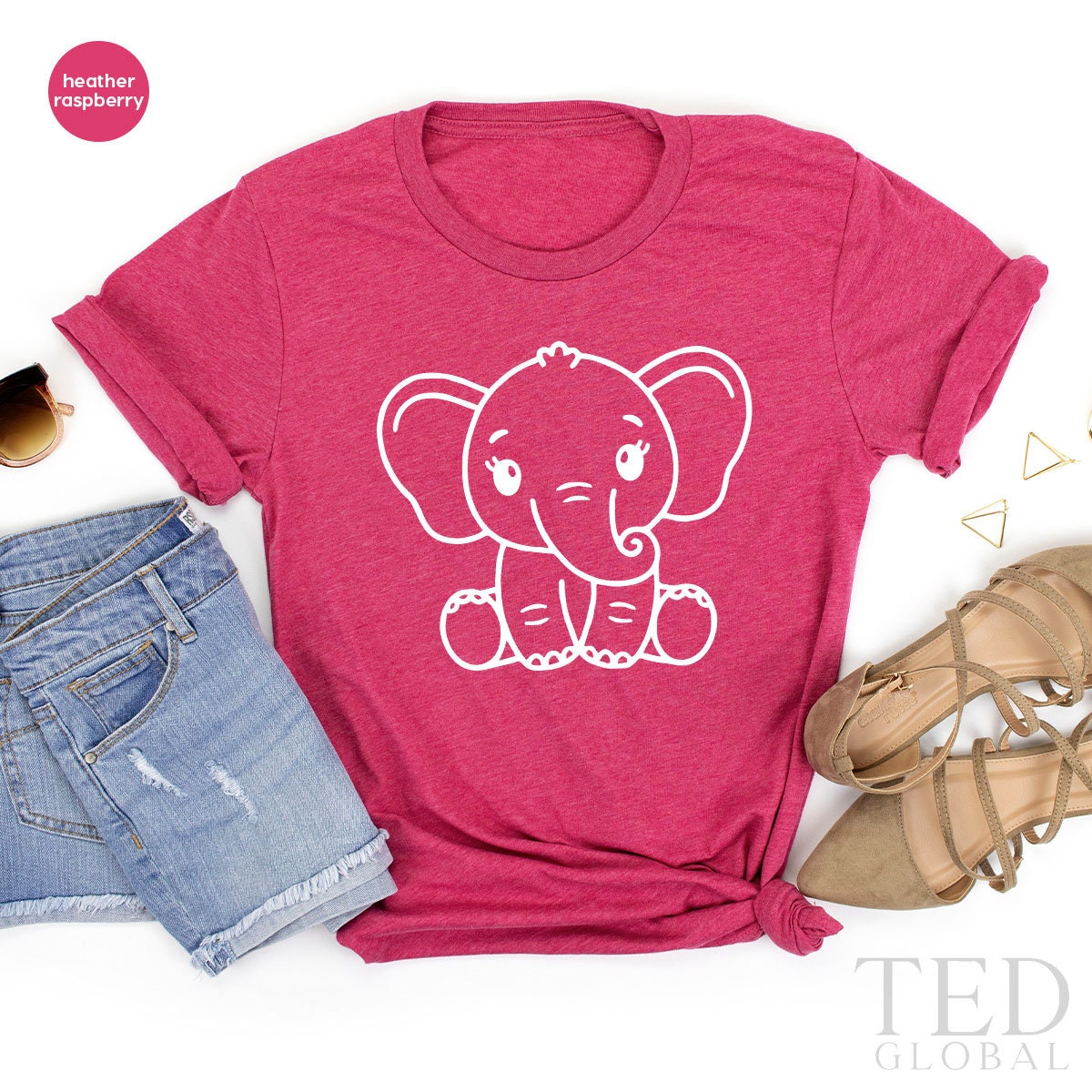 Elephant TShirt, Cute Elephant T Shirt, Elephant Shirt Toddler, Kids Birthday Gift, Baby Elephant T-Shirt, Animal Lover Tee, Elephant Outfit - Fastdeliverytees.com