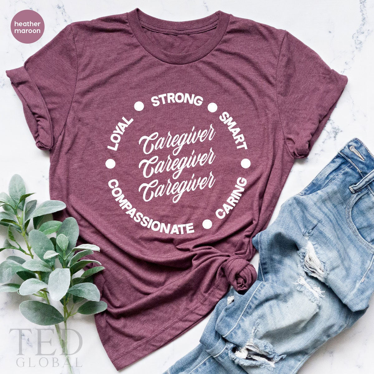 Caregiver TShirt, Healthcare Worker T Shirt, Strong Smart Caring Shirt, Shirt For Nurse, Care Giver Appreciation Gifts, Caregiver Gifts - Fastdeliverytees.com