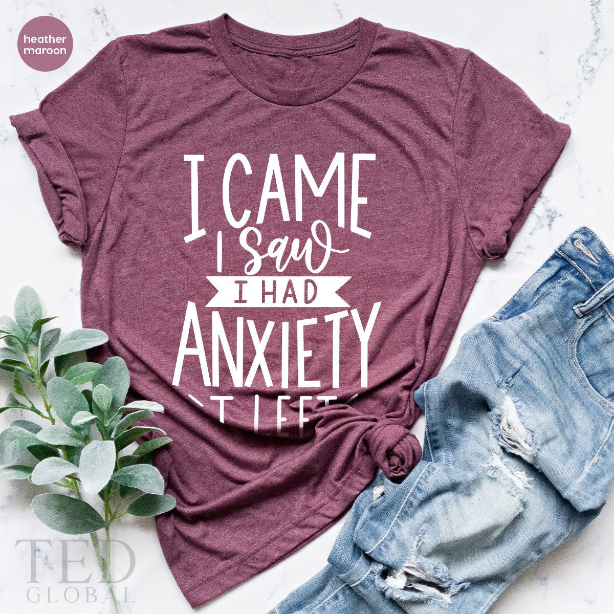 Funny Saying TShirt, Funny Anxiexty Shirt, Introvert TShirt, Humorous Shirt, I Came I aw I Had Anxiety I Left Shirt, Anxiety Tee, - Fastdeliverytees.com