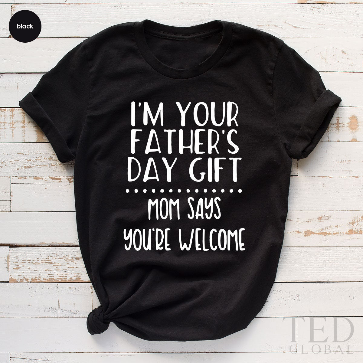 First Fathers Day Bodysuit, Funny Body Suit, I'm Your Fathers Day Gift, Mom Says Your Welcome Bodysuit, Baby Girl Outfit, Baby Announcement - Fastdeliverytees.com