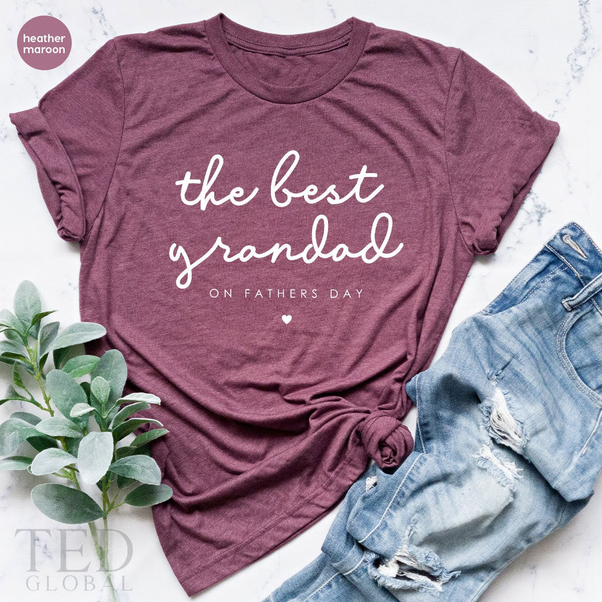 Grandpa Fathers Day Gifts, The Best Grandad Shirt, Grandpa Shirt, Papa Shirt, Fathers Day Tee, Gift For Grandpa, Baby Announcement For Dad - Fastdeliverytees.com