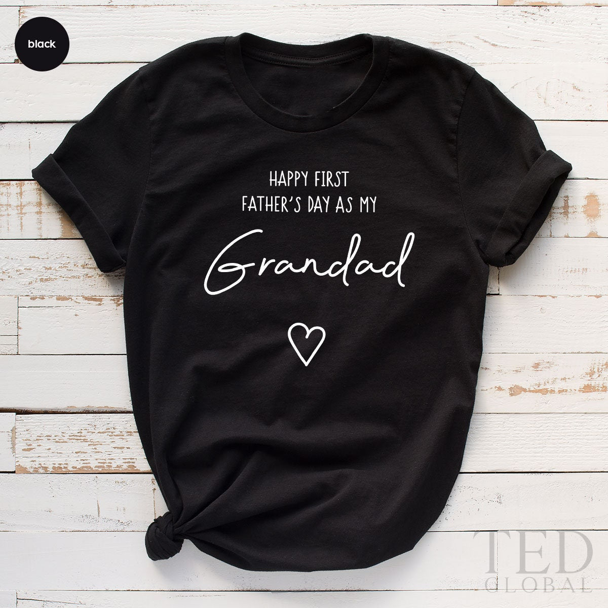 First Fathers Day  Shirt, Grandad Shirt, New Grandpa Shirt, Grandpa Fathers Day Gift, Grandpa To Be Shirt, Baby Announcement For Dad - Fastdeliverytees.com