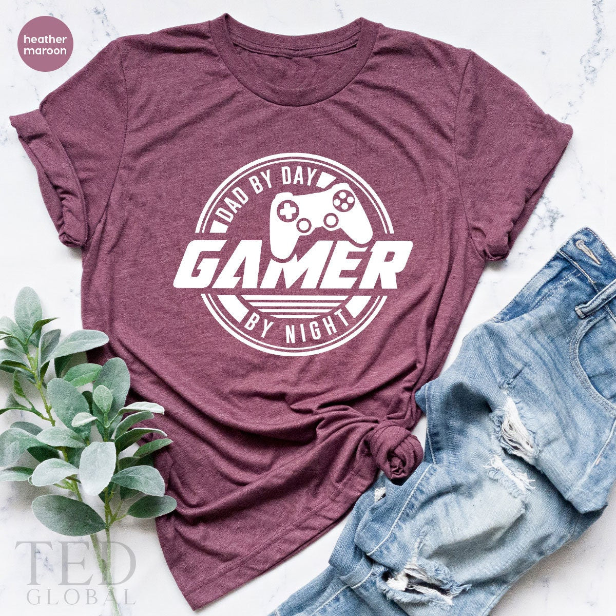 Gamer Dad Shirt, Funny Gamer Father Shirt, Video Game TShirt, Game Lover Daddy T Shirt - Fastdeliverytees.com