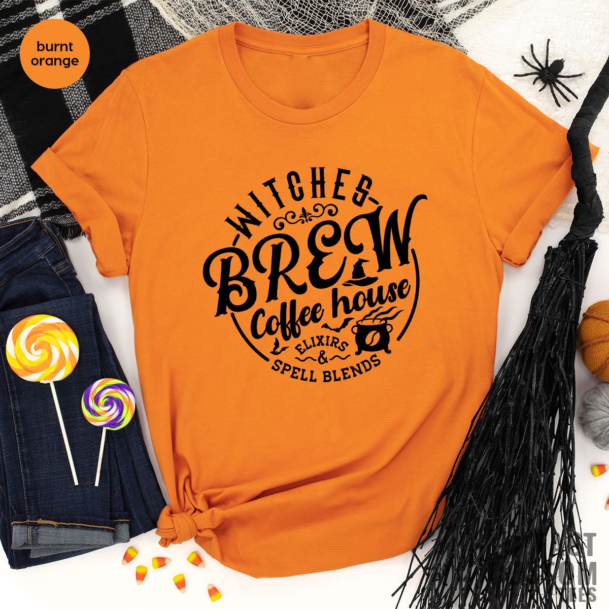 Witches Brew Coffee House Shirt, Halloween Shirt, Witch Shirt, Halloween Gifts, Coffee Lover Shirt, Women Halloween Shirt, Girls Halloween - Fastdeliverytees.com