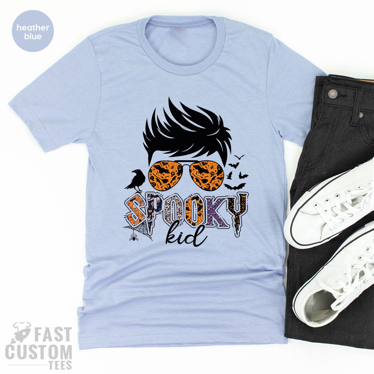 Spooky Kid Shirt, Funny Halloween Toddler, Halloween Shirts For Boys, Boys Halloween T-Shirt, Halloween Family Matching T Shirt - Fastdeliverytees.com