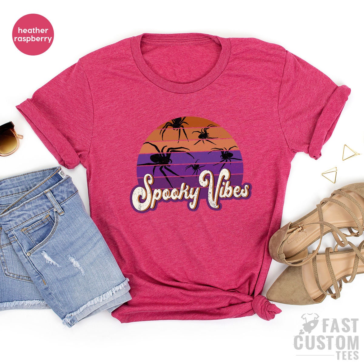 Spooky Vibes Shirt, Halloween Shirt,Halloween Party TShirt, Halloween Gift, Halloween Vibes T-Shirt, Cute Halloween Shirts - Fastdeliverytees.com