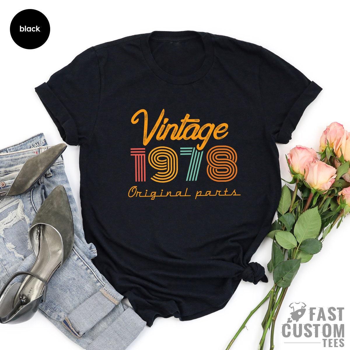 43rd Birthday T-Shirt, Vintage T Shirt, Vintage 1978 Shirt, 43rd Birthday Gift For Women, 43rd Birthday Shirt Men, Retro Shirt, Vintage Shirts - Fastdeliverytees.com