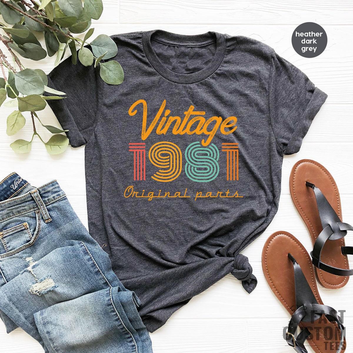40th Birthday Shirt, Vintage T Shirt, Vintage 1981 Shirt, 40th Birthday Gift For Women, 40th Birthday Shirt Men, Retro Shirt, Vintage Shirts - Fastdeliverytees.com
