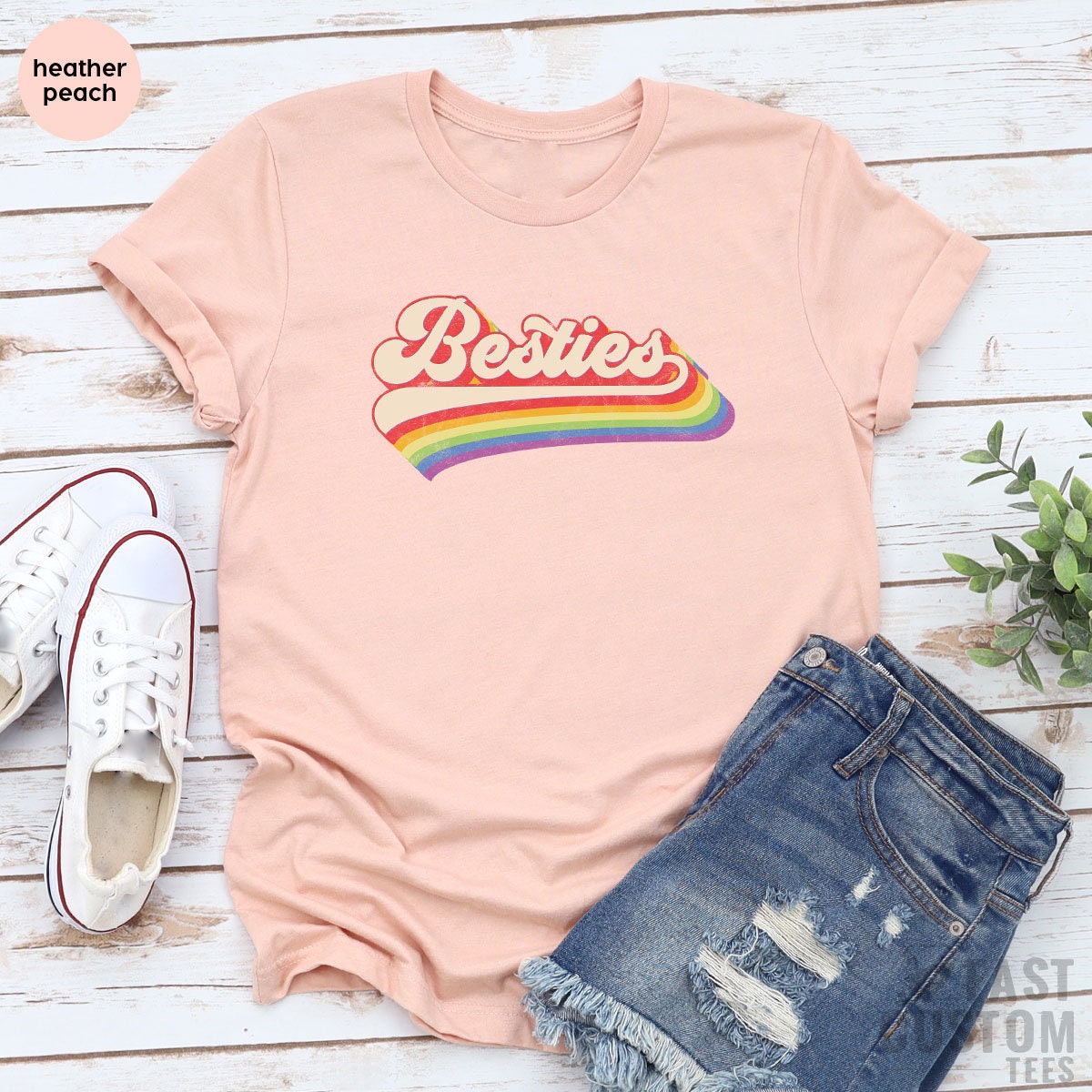 Besties Shirt, Vintage T Shirt, Best Friend Gift, Best Friends Shirts, Matching Sisters Shirt, Friends Matching T-Shirt, Retro Shirt - Fastdeliverytees.com