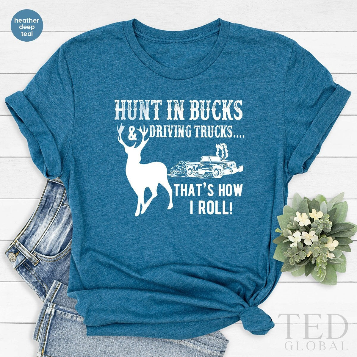 Deer Hunting Shirt, Dad Shirts, Bucks Hunter Shirt, Fathers Day Shirt, Gift For Hunter Dad, Gift For Husband, - Fastdeliverytees.com