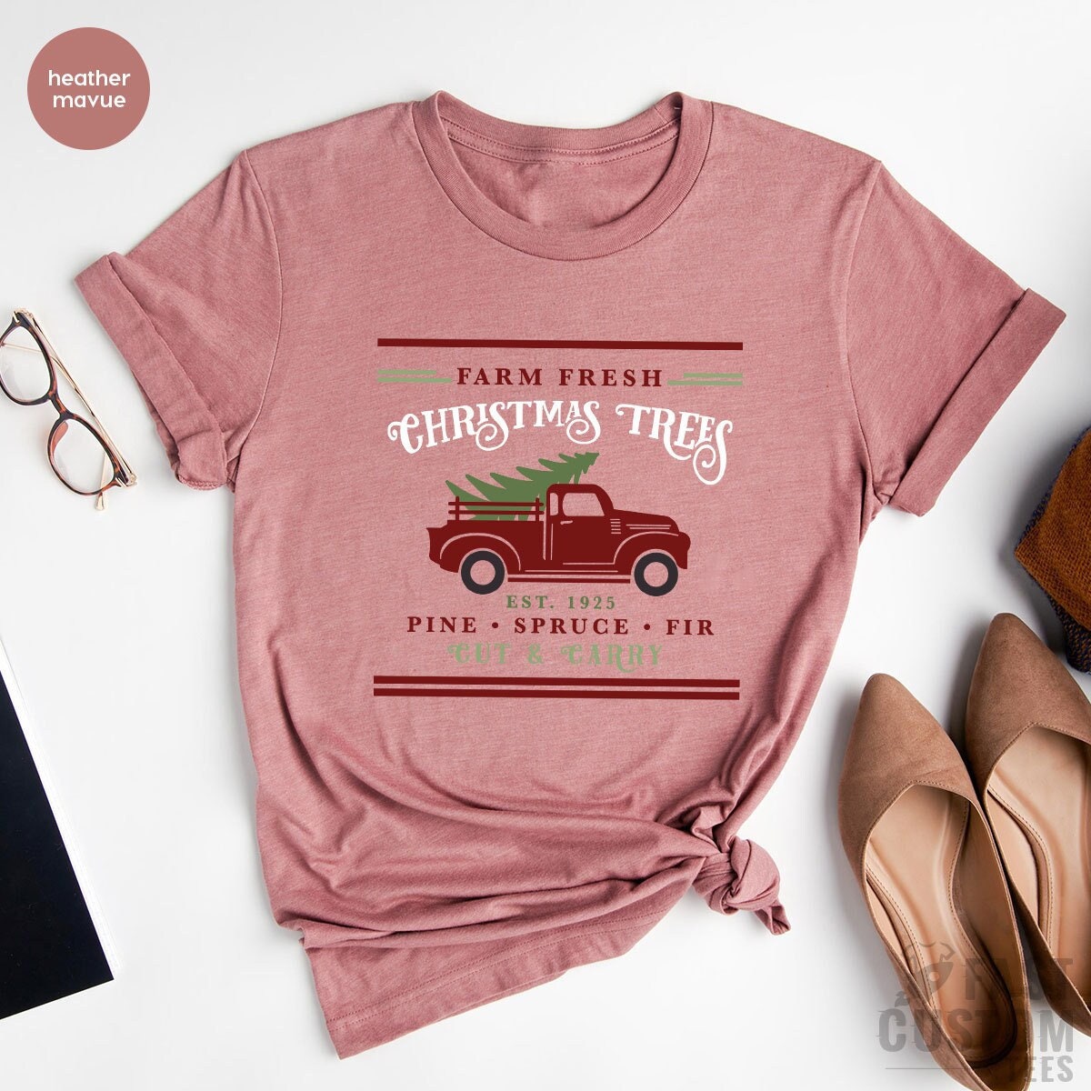 Christmas Shirts for Women, Christmas Tee, Christmas Truck Shirt, Cute Christmas Shirts, Christmas T-Shirt,  Unisex Adult Tee, Winter Shirt - Fastdeliverytees.com