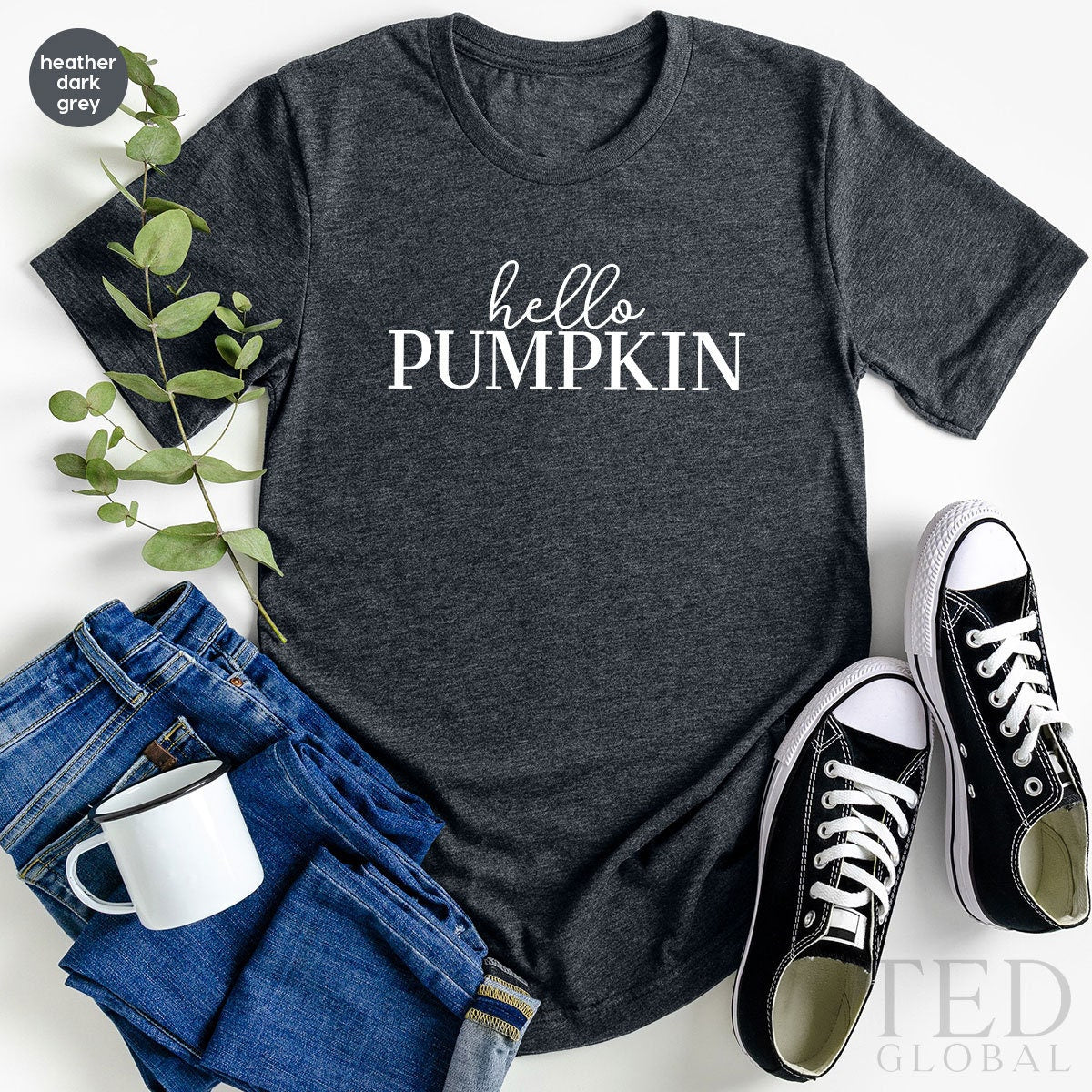 Cute Hello Pumpkin T-Shirt, Fall Women T Shirt, Funny Thanksgiving Shirts, Family Fall Shirt, Pumpkin Season TShirt, Gift For Thanksgiving - Fastdeliverytees.com