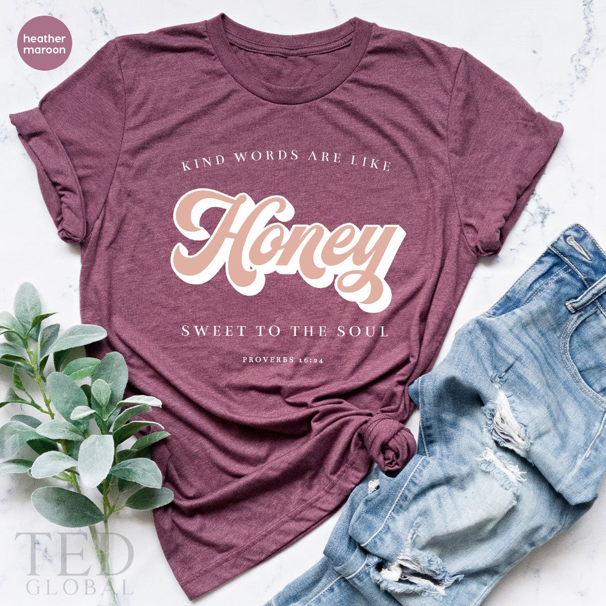 Honey Shirt, Proverbs 16:24 T Shirt, Retro 6Os-70s T Shirt, Sweet To The Soul Shirts, Christian Tee, Religious T-Shirt, Gift For Religious - Fastdeliverytees.com