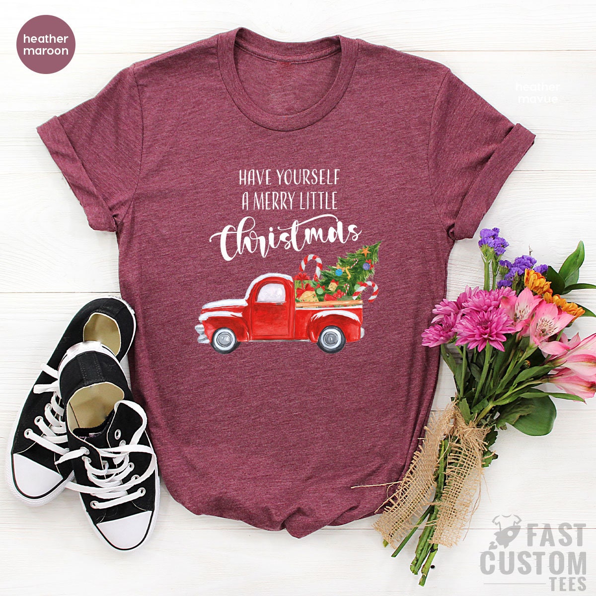 Have Yourself A Merry Little Christmas Shirt, Christmas Shirt, Christmas for Women, Christmas Gift, Holiday T-Shirt, Women's Christmas Shirt - Fastdeliverytees.com