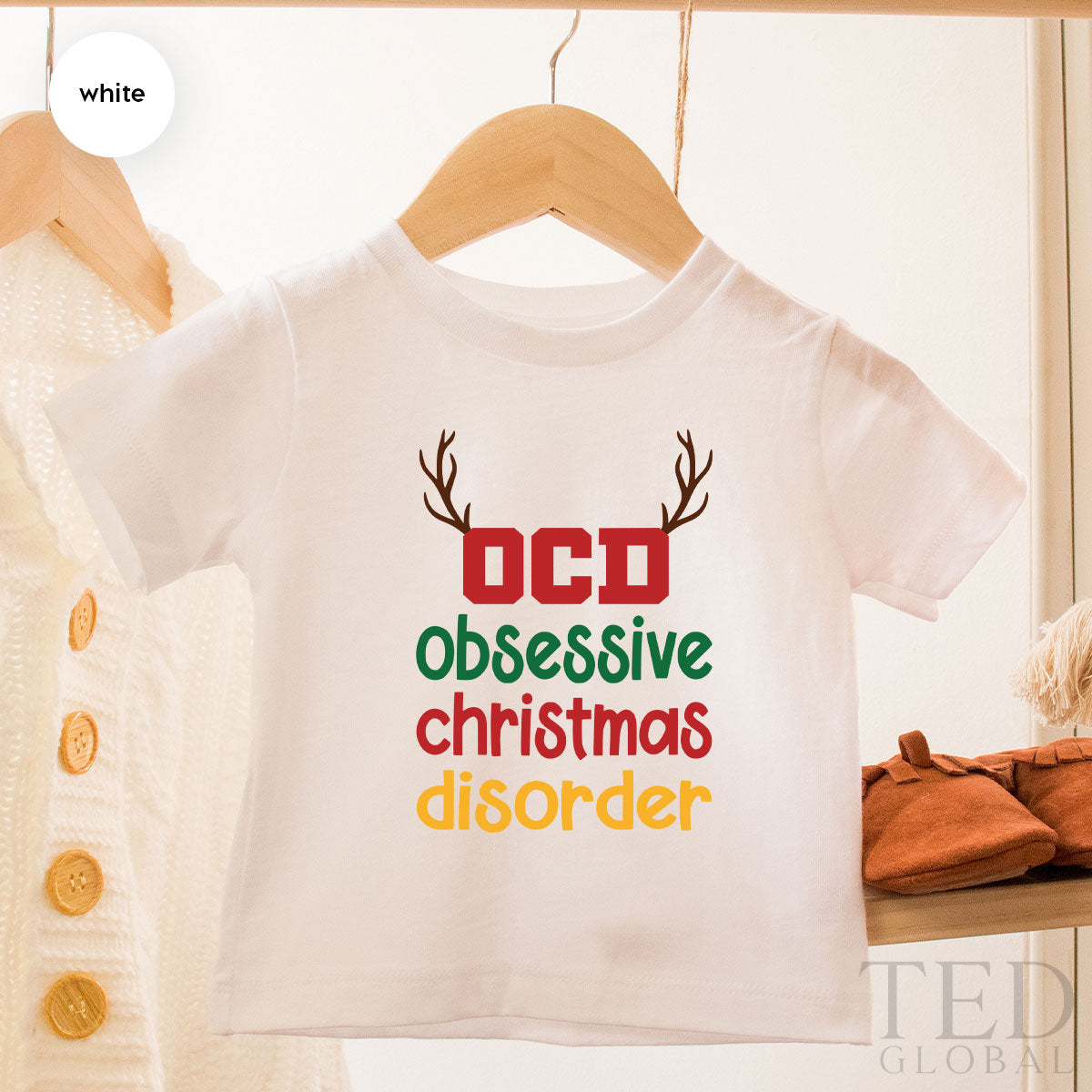 Cute Obsessive Christmas Disorder T-Shirt, Funny OCD T Shirt, Christmas Shirts, Holiday Shirt, Family Christmas TShirt, Gift For Christmas - Fastdeliverytees.com