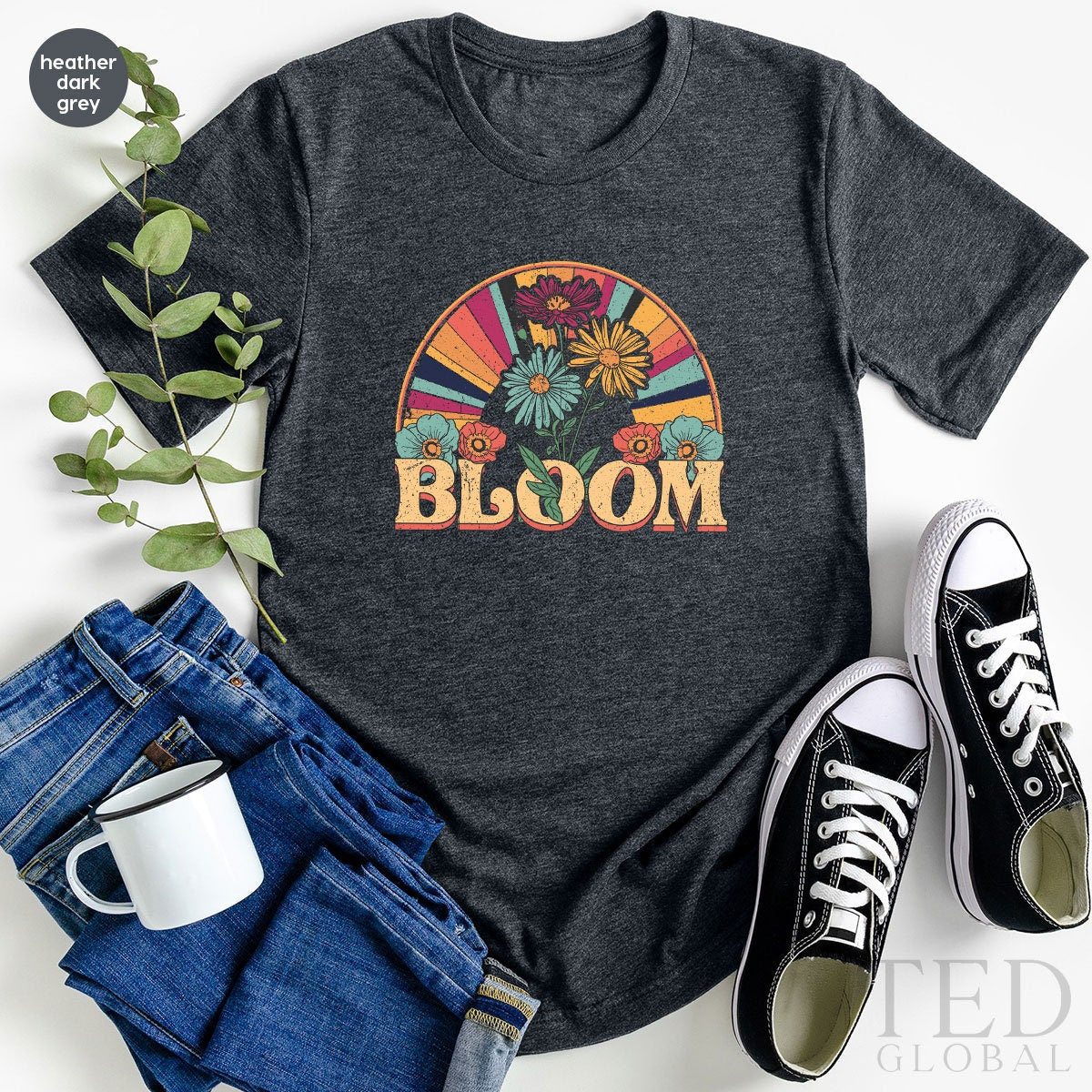 Cute Flowers Shirt, Funny Bloom T Shirt, Cute Boho T Shirt, Floral Shirts, Retro 6Os-70s Tee, Vintage Plant Lover T-Shirt, Wildflower Gift - Fastdeliverytees.com