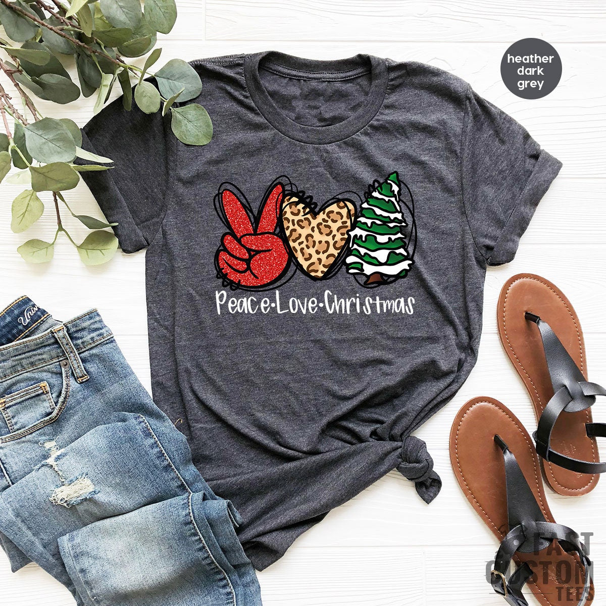 Peace Love Christmas T-Shirt, Merry Noel Shirt, Women Christmas T-shirt, Christmas Gift, Merry Cute Christmas Tee, Family Christmas Shirt - Fastdeliverytees.com