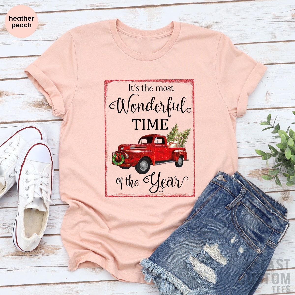 It's The Most Wonderful Time Of The Year Shirt, Christmas Truck shirt, Christmas Tree Shirt, Family Christmas Shirts, Gift For Christmas Tee - Fastdeliverytees.com