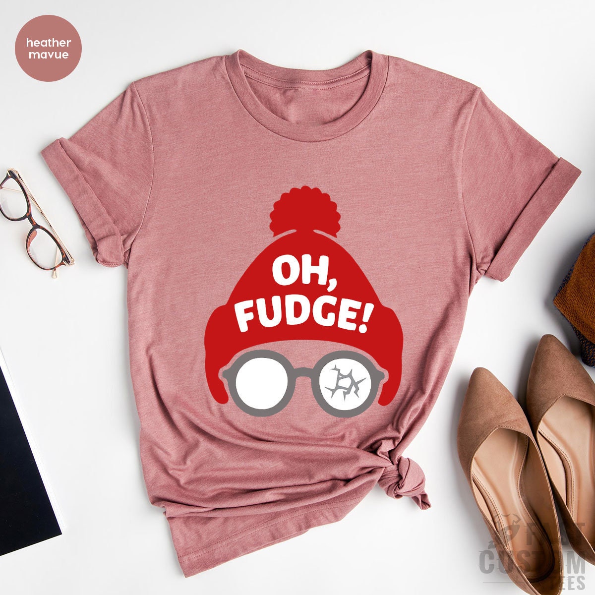 Christmas T-Shirt, Funny Christmas Shirt, Oh Fudge Shirt, Christmas Vacation Shirt, Funny Holiday Tee, Holiday Shirt, Christmas Gift Tee - Fastdeliverytees.com