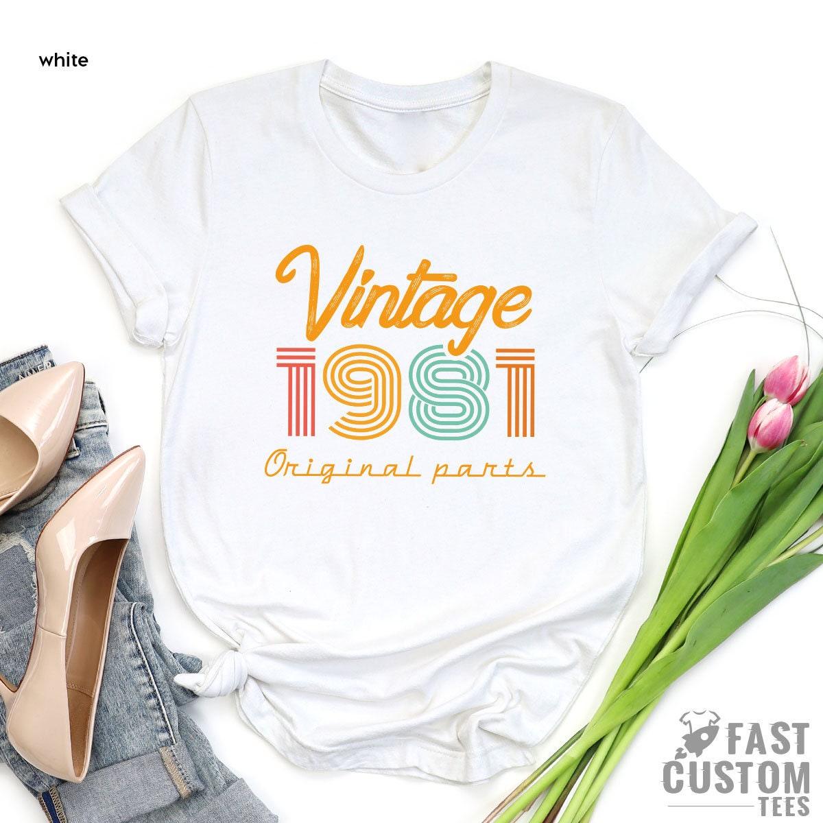 40th Birthday Shirt, Vintage T Shirt, Vintage 1981 Shirt, 40th Birthday Gift For Women, 40th Birthday Shirt Men, Retro Shirt, Vintage Shirts - Fastdeliverytees.com
