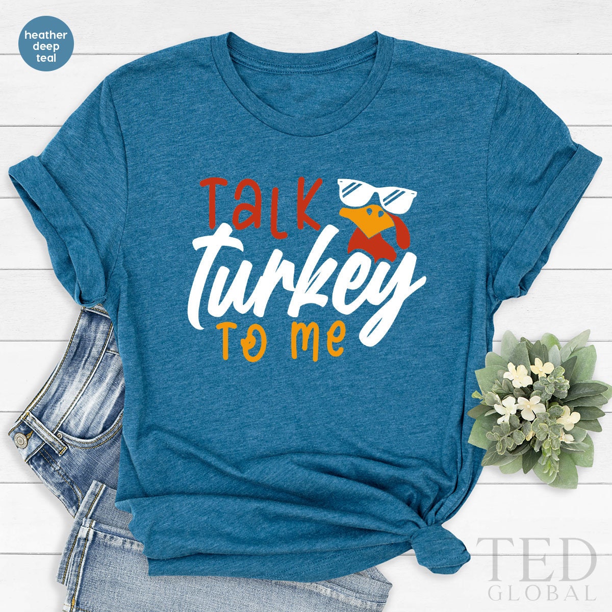 Funny Talk Turkey To Me T-Shirt, Coolest Turkey T Shirt, Family Thanksgiving Fall Shirts, Wine Turkey Family Shirt, Gift For Thanksgiving - Fastdeliverytees.com