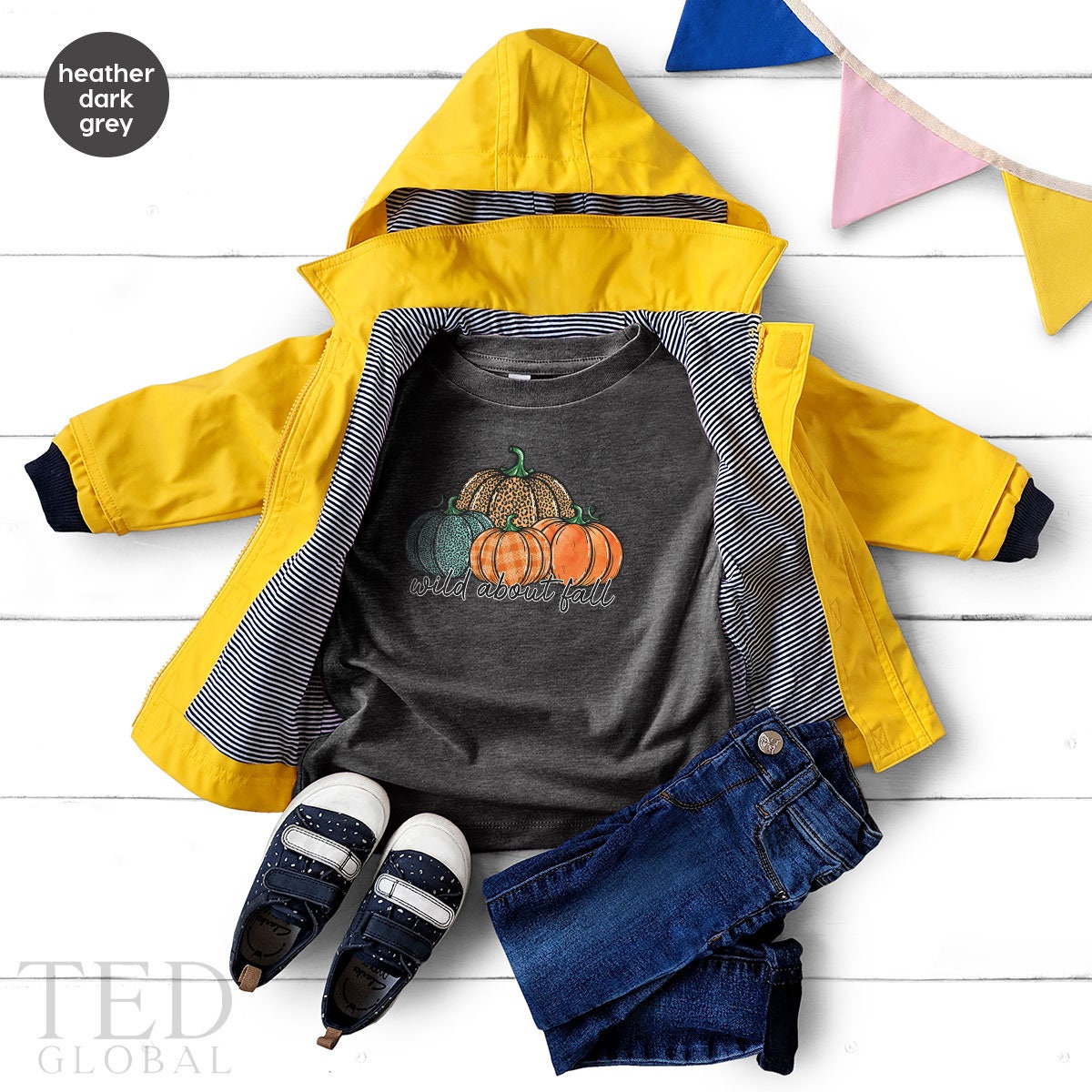 Cute Thanksgiving Pumpkin Baby Gift, Wild About Fall Baby Shower Gift, Funny Fall Season New Baby Onesie, Bodysuits Kid Toddler Clothes - Fastdeliverytees.com