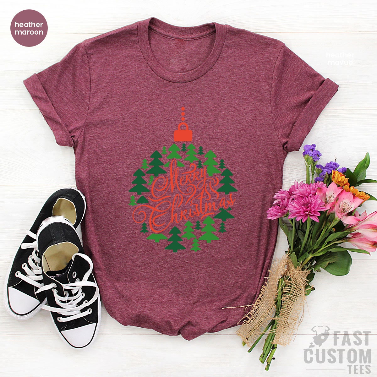 Women Christmas Tree T-shirt, Christmas T-Shirt, Merry Shirt, Christmas Gift, Cute Christmas Tee, Family Christmas Shirt, Holiday Merry Tee - Fastdeliverytees.com