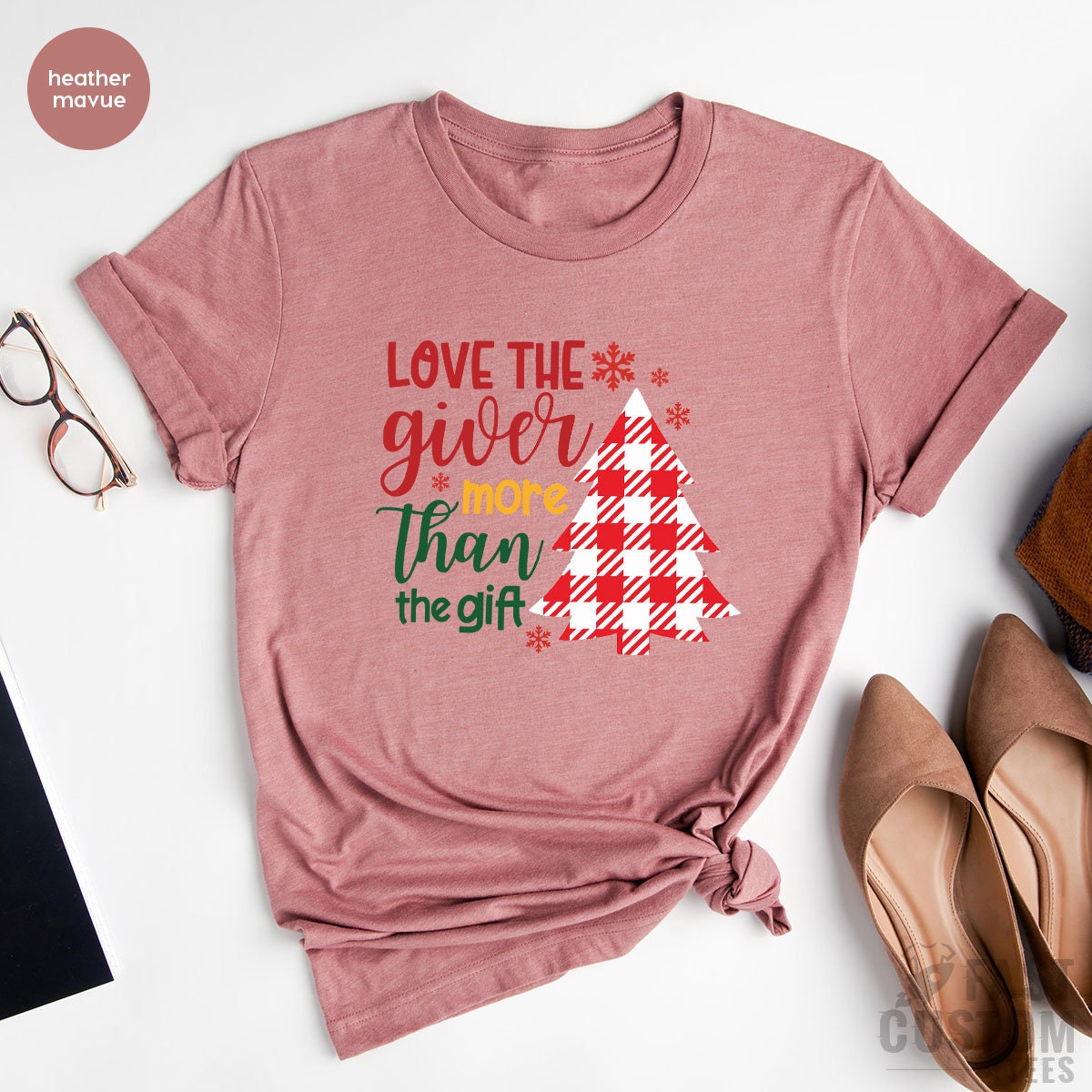 Love The Giver More Than The Gift Shirt, Women Christmas Shirt, Christmas Shirt For Women, Christmas Shirts, Christmas Vacation Gift Tee - Fastdeliverytees.com