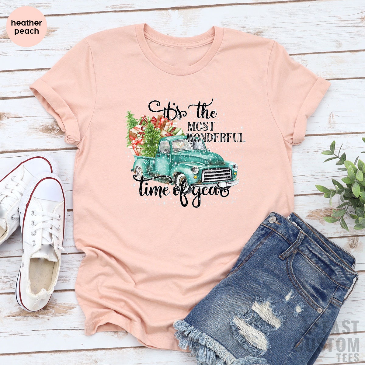 It's The Most Wonderful Time Of The Year Shirt, Christmas Tree Shirt, Christmas Truck shirt, Family Christmas Shirts, Gift For Christmas Tee - Fastdeliverytees.com