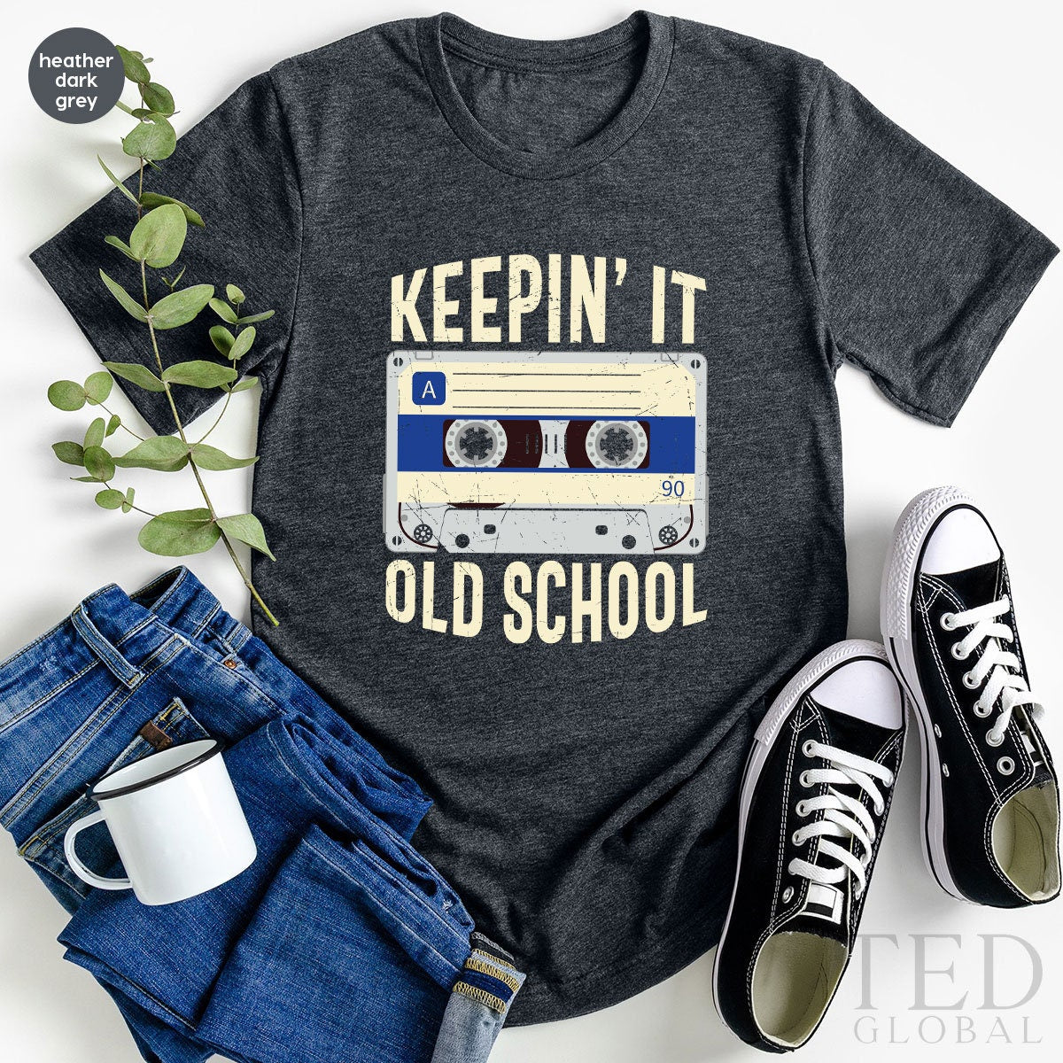 Cute Keep'in It Old School T-Shirt, Vintage Tape T Shirt, Historical Shirts, Music Lover Shirt, Funny 90's TShirt, Gift For 90's Birthday - Fastdeliverytees.com