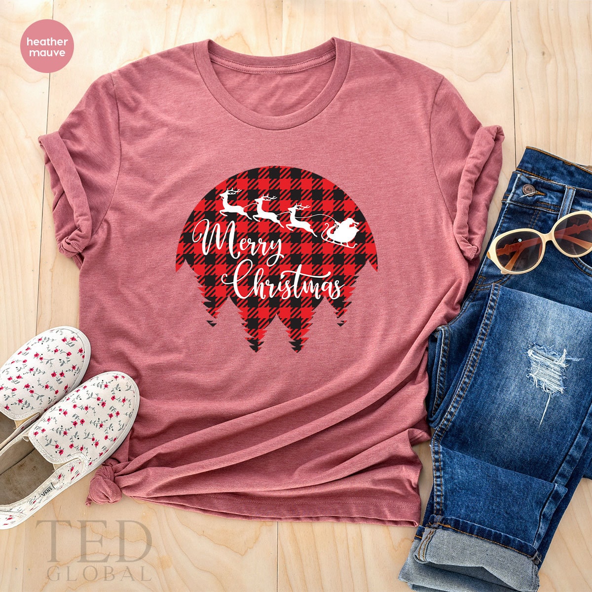 Cute Santa Claus Merry Noel T-Shirt, Funny Xmas T Shirt, Holiday Shirts, Cool Deer Shirt, Flying Santa Claus TShirt, Gift For Christmas - Fastdeliverytees.com