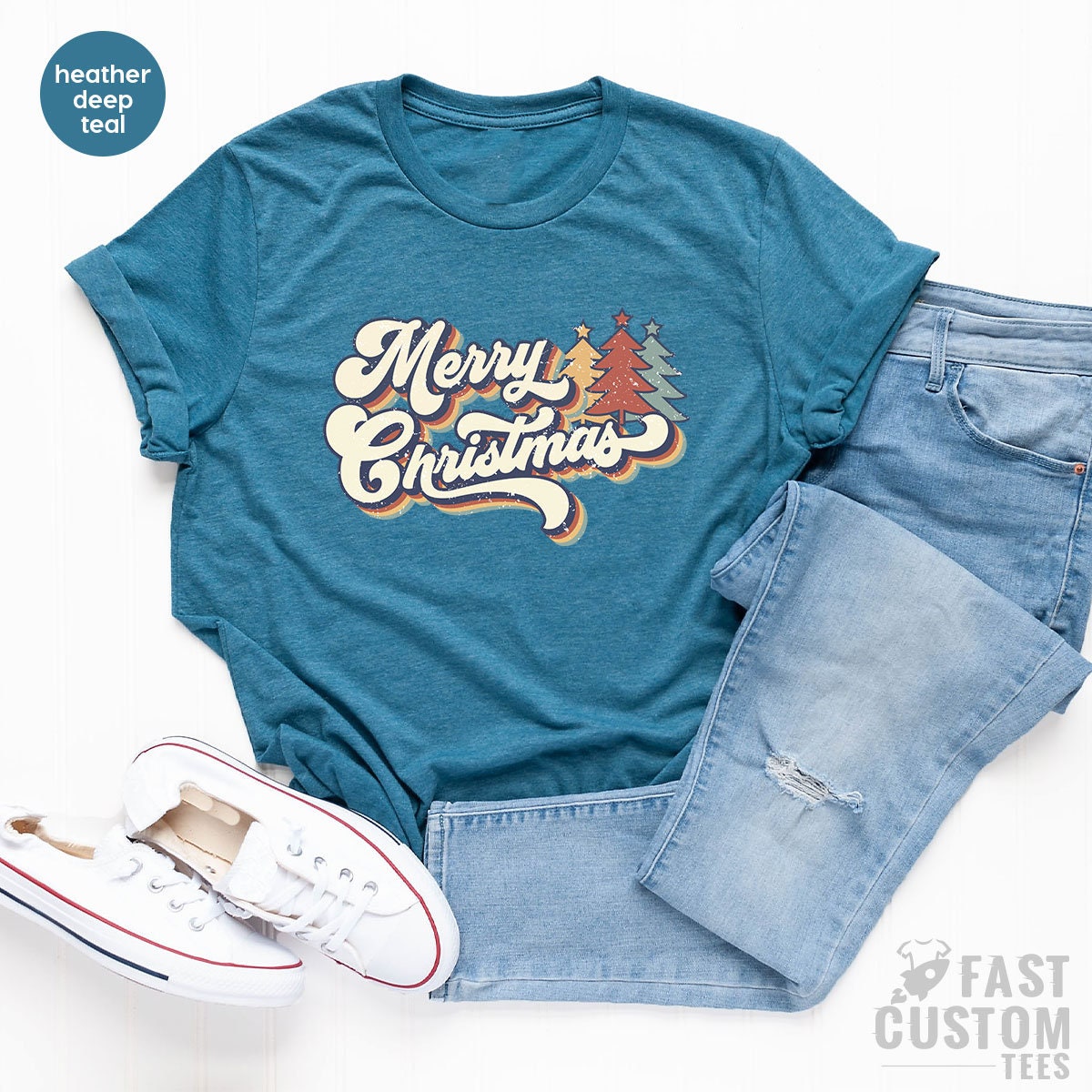 Family Christmas T-shirt, Christmas Women T-Shirt, Women Christmas Gift, Merry Shirt, Cute Christmas Tee, Christmas Shirt, Merry Merry Tee - Fastdeliverytees.com