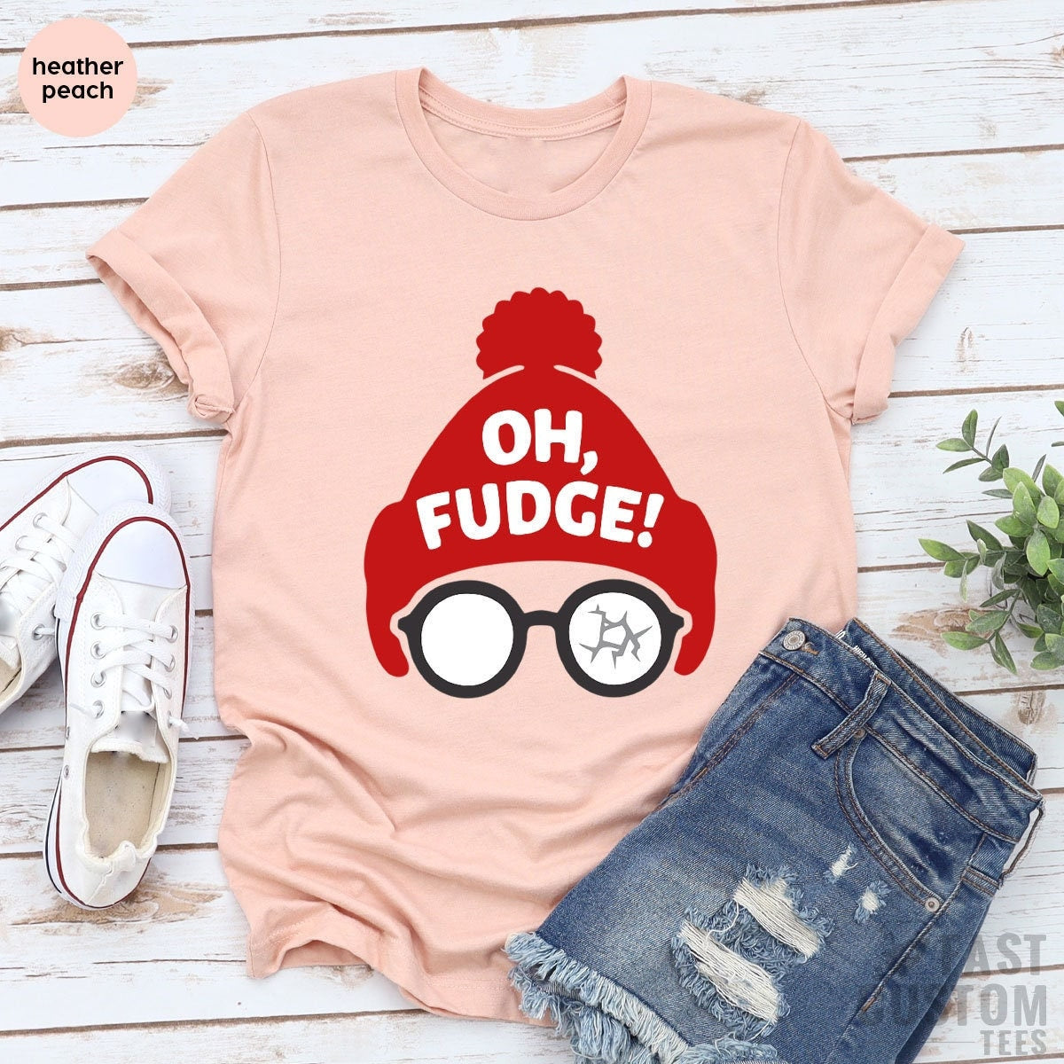 Christmas T-Shirt, Funny Christmas Shirt, Oh Fudge Shirt, Christmas Vacation Shirt, Funny Holiday Tee, Holiday Shirt, Christmas Gift Tee - Fastdeliverytees.com