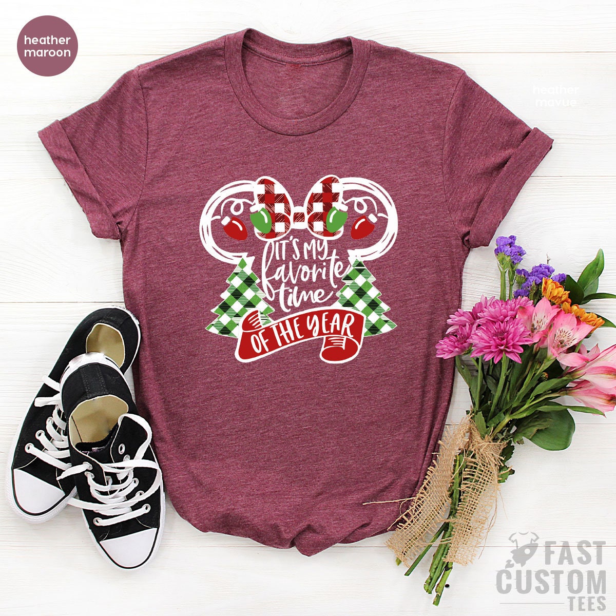 It's My Favorite Time of the Year, Christmas Shirts for Women, Christmas T-Shirt, Christmas Tee, Cute Christmas Shirts, Family Merry Shirt - Fastdeliverytees.com