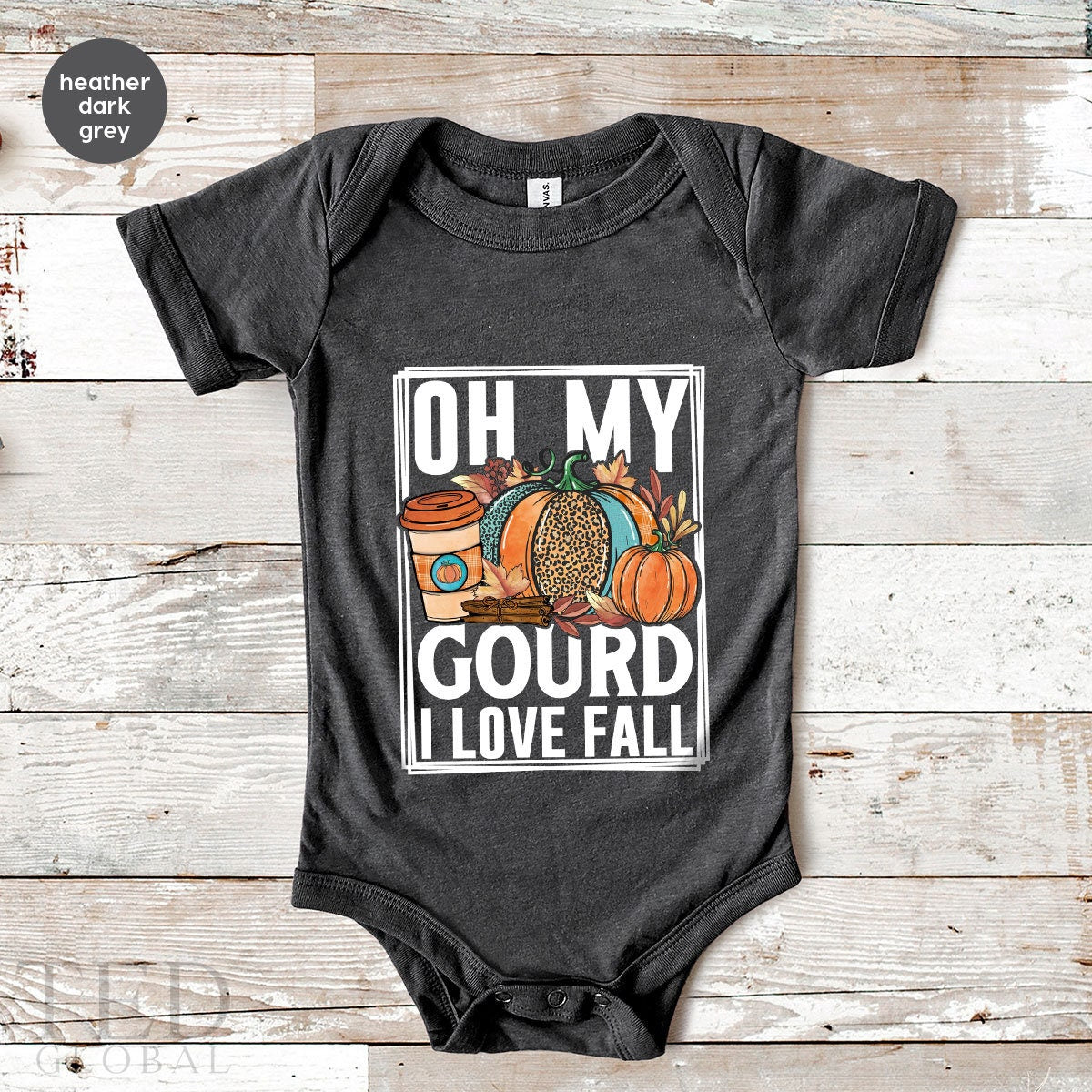 Thanksgiving Onesie, Oh My Gourd I Love Fall Bodysuit, Baby Shower, Baby Announcement, Kid Toddler Clothes, Thanksgiving Gift, Baby Gift - Fastdeliverytees.com
