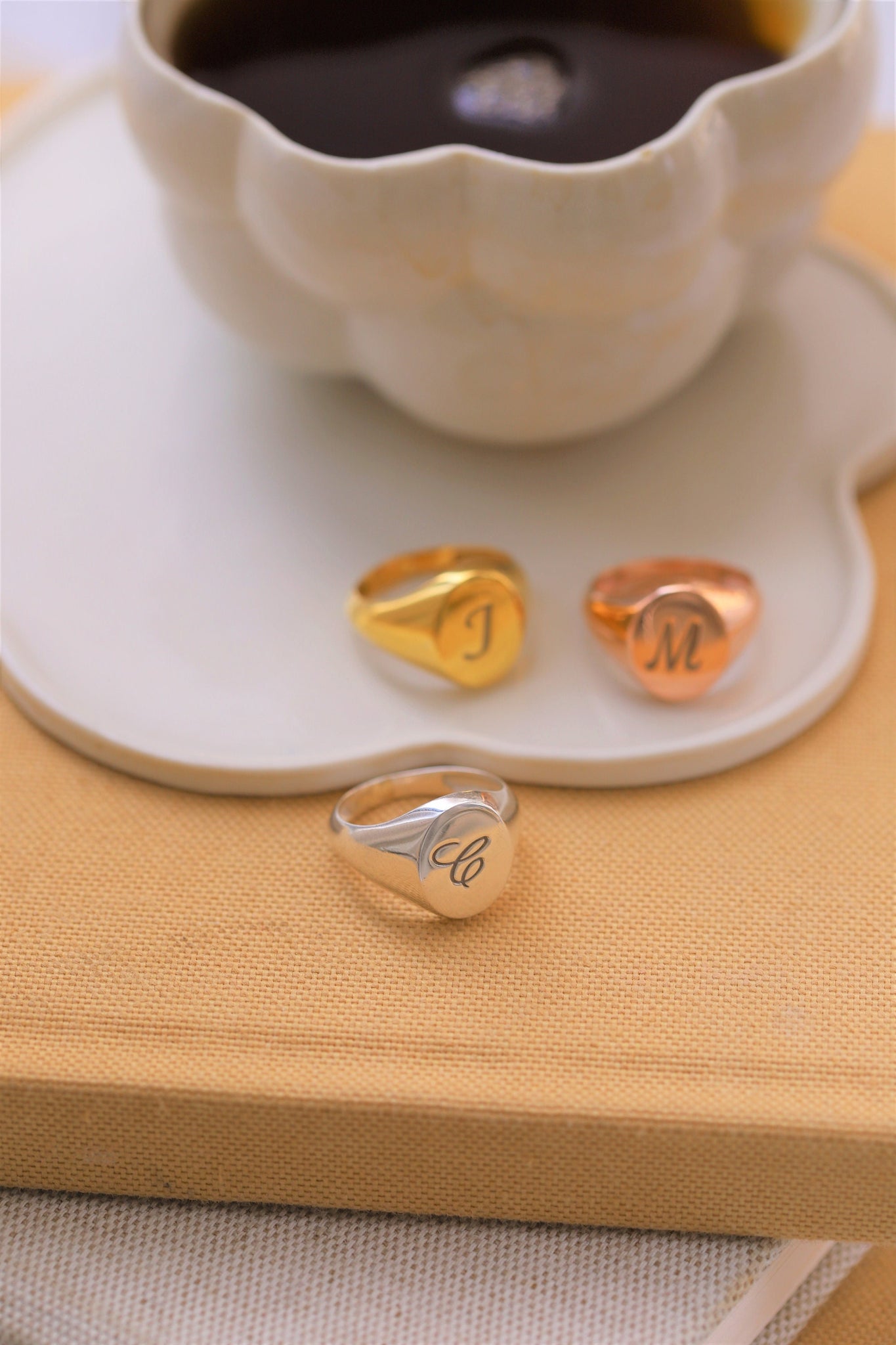 Custom Letter Ring, Mom Ring, Sterling Silver Ring, Mothers Day Ring, Dainty Ring, Engraved Initial Ring, Personalized Ring, Rings For Mom