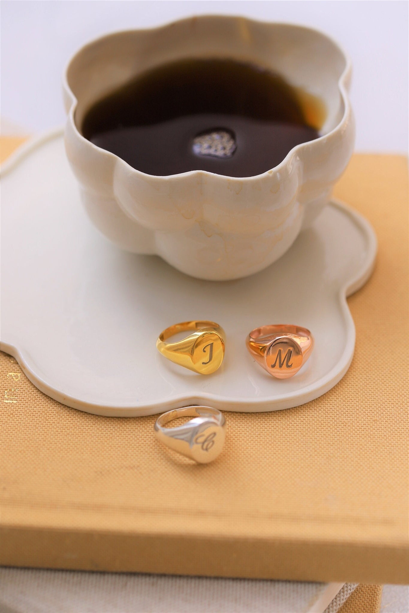 Custom Letter Ring, Mom Ring, Sterling Silver Ring, Mothers Day Ring, Dainty Ring, Engraved Initial Ring, Personalized Ring, Rings For Mom